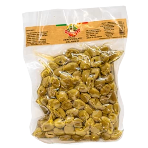 Olives vertes dénoyautées en sachet, 500g